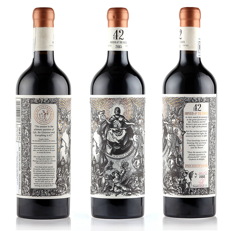 Orpheus & the Raven no 42 Wine Packaging