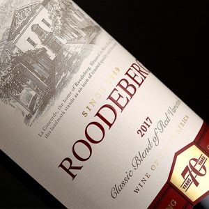 Roodeberg 70th Anniversary Packaging