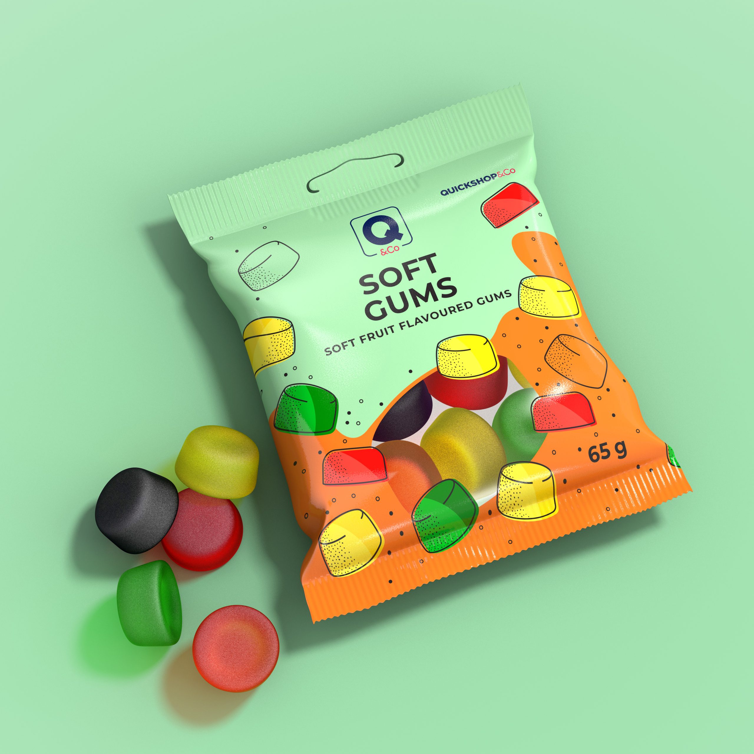 QSHOP&CO Sweets Retail Packaging